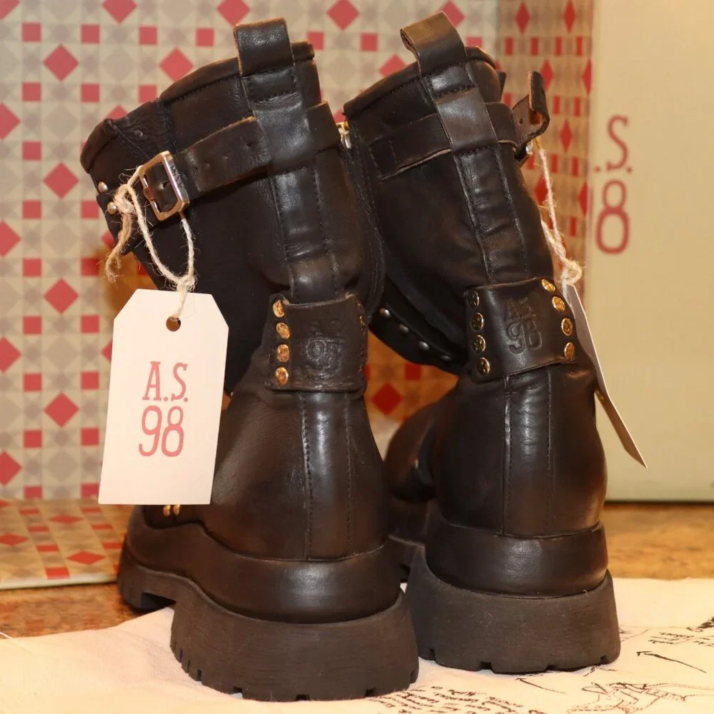 AS98 Duke Boots Size 41 Black - Picture 7 of 12